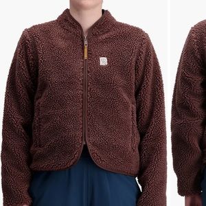 TOPO Designs Faux Shearling Water Resistant Reversible Jacket